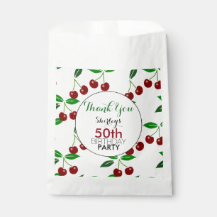 Sacolinha Personalização de Cereja 50º Favor de Festa de ani