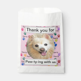 Sacolinha Personalizado Obrigado pelo Paw-ty-ing