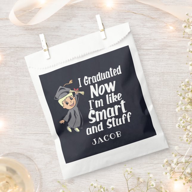 Sacolinha Personalizar a Gag de Graduação I Nome do Cartoon  (Cortado)