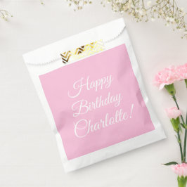Sacolinha Personalizar com o nome, Feliz Aniversário, rosas 