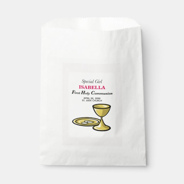 Sacolinha Personalizar, Garota Especial, Primeira Comunhão (Frente)
