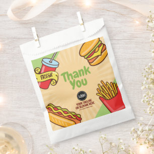 Sacolinha Personalizar Logotipo Empresarial   Tema Hambúrgue