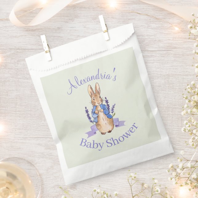 Sacolinha Personalize Coelho Clássico Chuveiro de Bebê (Cortado)