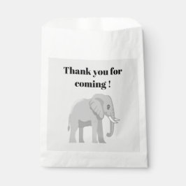 Sacolinha Personalized Elephant Birthday Party Favor Bag