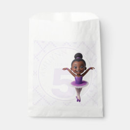 Sacolinha Personalized Purple Tutu Ballerina Birthday