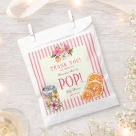 Sacolinha personalized Ready to Pop Tropical Floral Citrus 