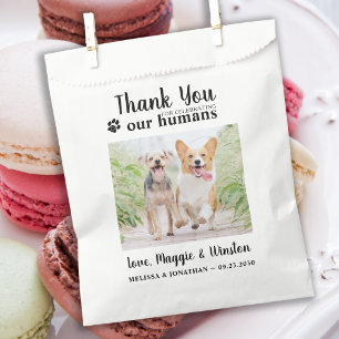 Sacolinha Pet Wedding Obrigado Pelo Tratado Personalizado De