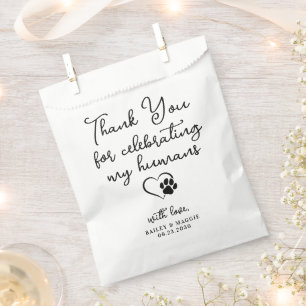 Sacolinha Pet Wedding Personalizado Obrigado Tratamentos De