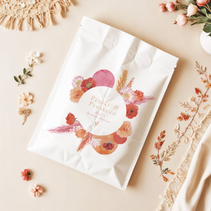 Sacolinha Petais Florais e Chá de panela Prosecco de Brilho