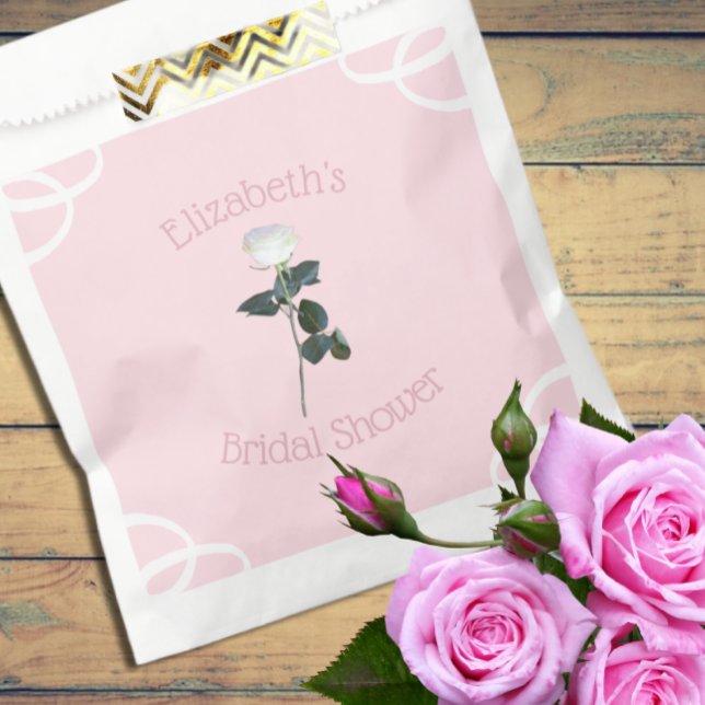 Sacolinha Pétala de Rosa Branca Chuveiro de Noiva (Criador carregado)