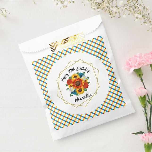 Sacolinha Picnic Party Geométrico Floral (Selado)