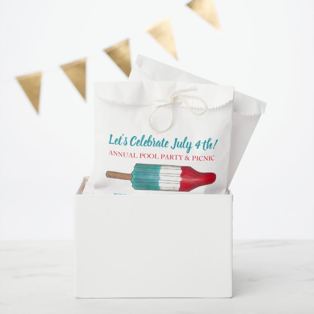 Sacolinha Picolé de Pop de gelo de quarto partido (Festa)