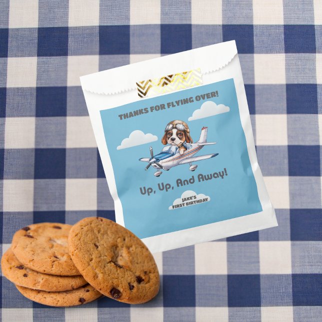 Sacolinha Piloto Cachorro &Bonito Plano Cessna,Viagem, Prime (Criador carregado)