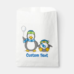 Sacolinha Pinguins de bolachas para a bolsa