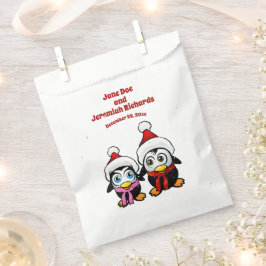 Sacolinha Pinguins do bebê natalino