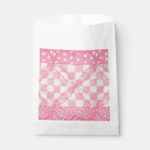 Sacolinha PINK CORAÇÃO QUILT Favorecer Bolsas