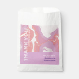 Sacolinha Pink Pastel Abstrato Art Casamento Favor Bag