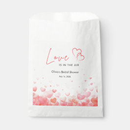 Sacolinha Pink & Red Love is in the Air Bridal Shower 