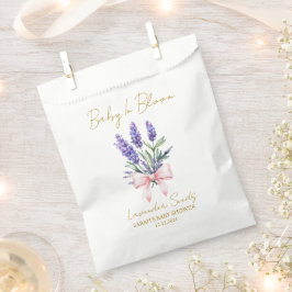 Sacolinha Pink Ribbon | Lavender Seeds Baby Shower Favor Bag