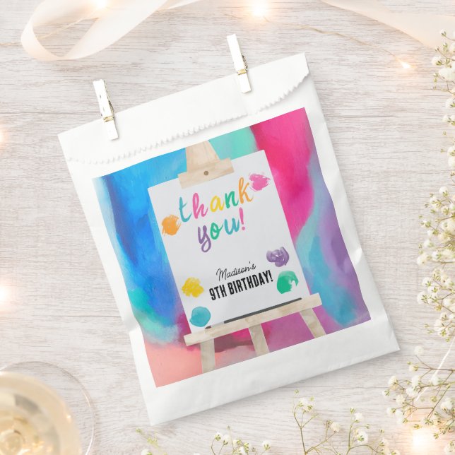 Sacolinha Pintura Artesanato Artista Paint Aniversário Obrig (Cortado)