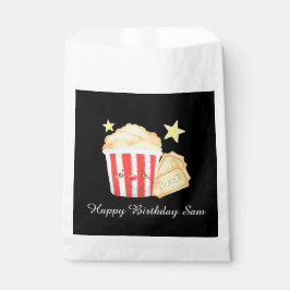 Sacolinha Pipoca E Bilhetes Noturnos De Filme