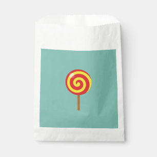Sacolinha Pirulito Vermelho Amarelo Espiral