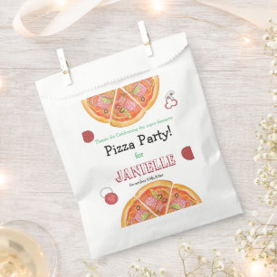 Sacolinha Pizza Party, Pizza Birthday, fatia de diversão