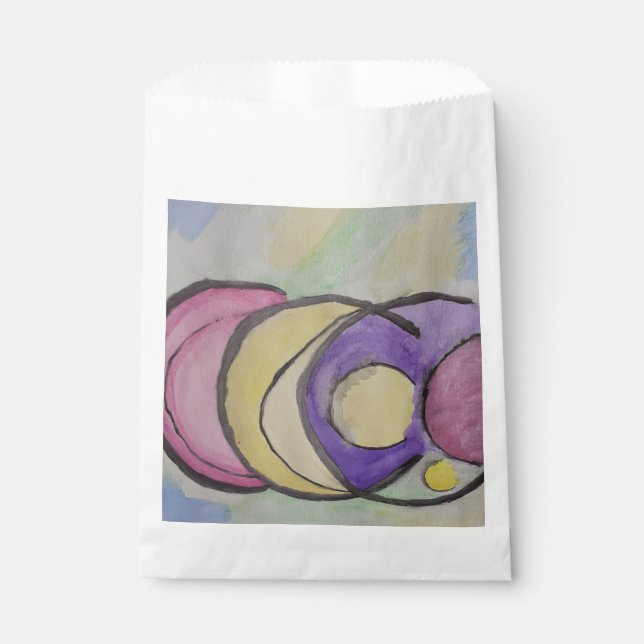 Sacolinha Planetas Abstrato Favor Bag (Frente)