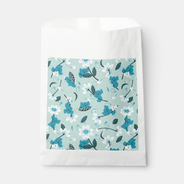 Sacolinha Playful Koala Pattern Cute Animal e Nature Art (Frente)