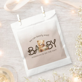 Sacolinha Podemos Aguardar Chá de fraldas De Aquarela