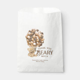 Sacolinha Podemos Esperar Chá de fraldas Moderno do Urso