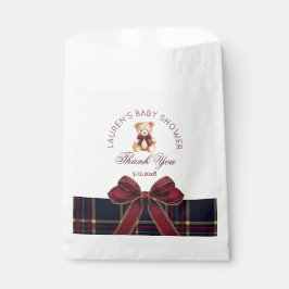 Sacolinha Polo Teddy urso Vermelho Arco Preparado Obrigado