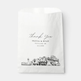 Sacolinha Portland Wedding Personalised Favor Bag