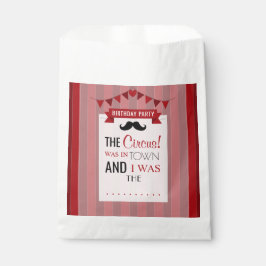 Sacolinha Poster de circo clássico Festa de aniversário infa