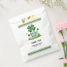 Sacolinha Pouca sorte do Chá de fraldas Dourado de Shamrock