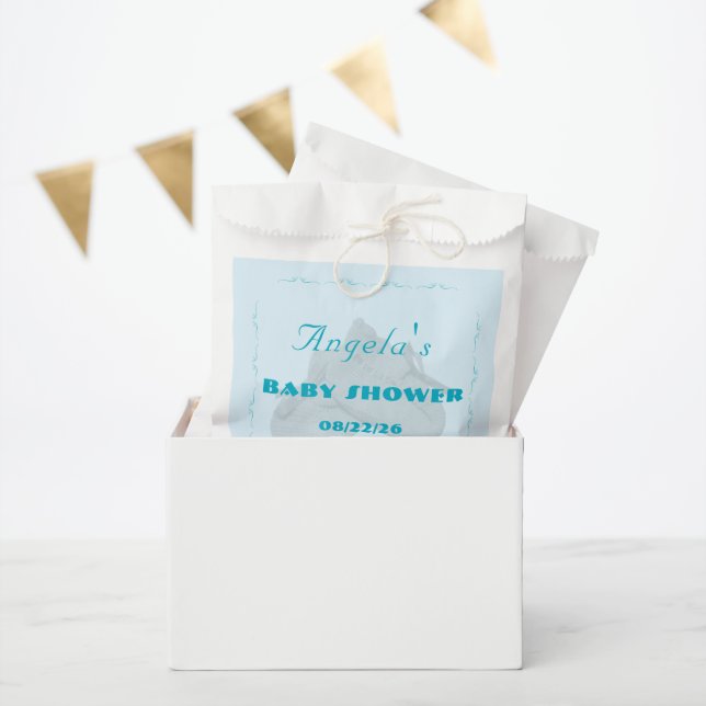 Sacolinha Precious Bundle Boy Baby Shower  (Festa)