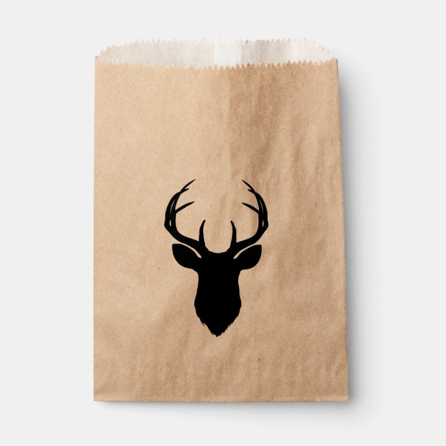 Sacolinha Prefeito do Deer Head Antlers Rustic Country Moder (Frente)