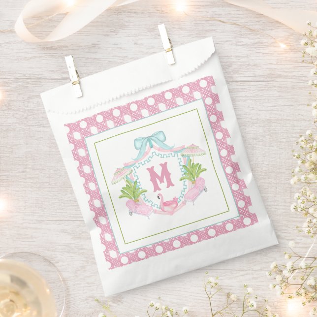 Sacolinha Preppy Palm Beach Monogram Crest (Cortado)