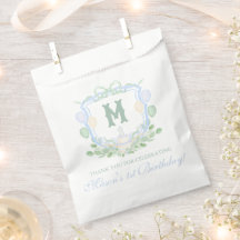 Presente de Crista de Monograma de Aniversário de