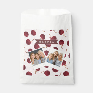 Sacolinha Presente Personalizado com Estampa Cereja Estética