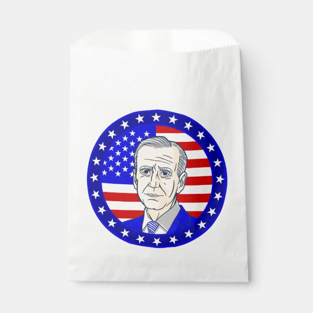 Sacolinha presidente joe biden bandeira americana (Frente)