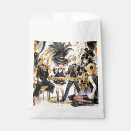 Sacolinha Preto e ouro, luxo rico, estilo Moulin Rouge