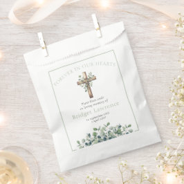 Sacolinha Pretty Eucalyptus Wooden Cross Funeral Seed Packet