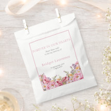 Pretty Pink Peonies Funeral Seed Packet
