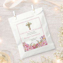 Sacolinha Pretty Pink Peonies Funeral Seed Packet