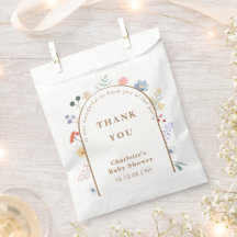 Primavera Boho Arch Wildflower Chá de fraldas