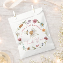 Primavera Wildflower Birthday Obrigado