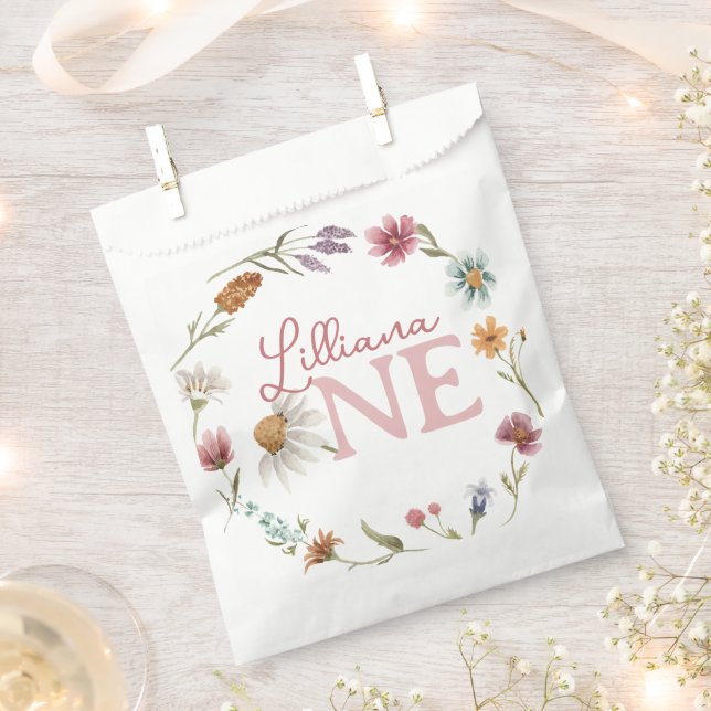 Sacolinha Primavera Wildflower primeiro aniversario Party (Cortado)