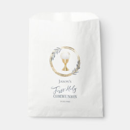 Sacolinha Primeira comuna sagrada | folha de ouro azul e azu