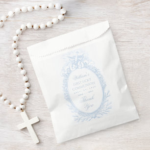 Sacolinha Primeira Comunhão Menino Espírito Santo Azul Branc